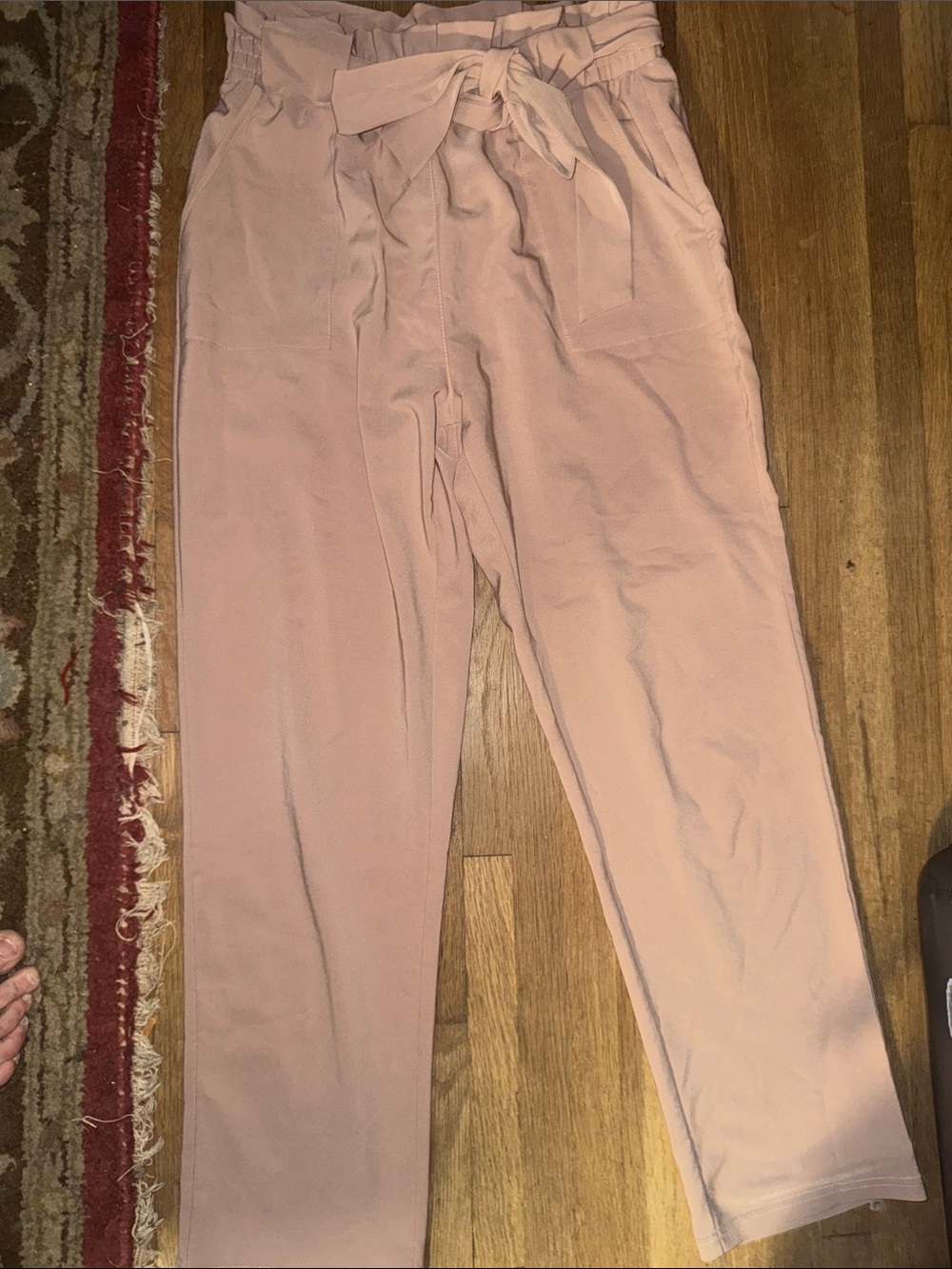 Kancy Kole High Waist Paper Bag Pants - Size 8